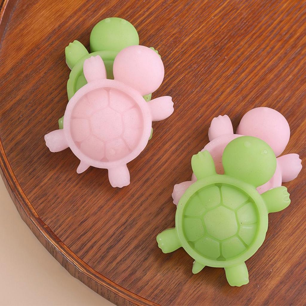 Silicone Ice Trays For Freezer Ice Molds Turtle Shape Easy Demoulding Iced Beverage Making Tools For Candy Pudding Home