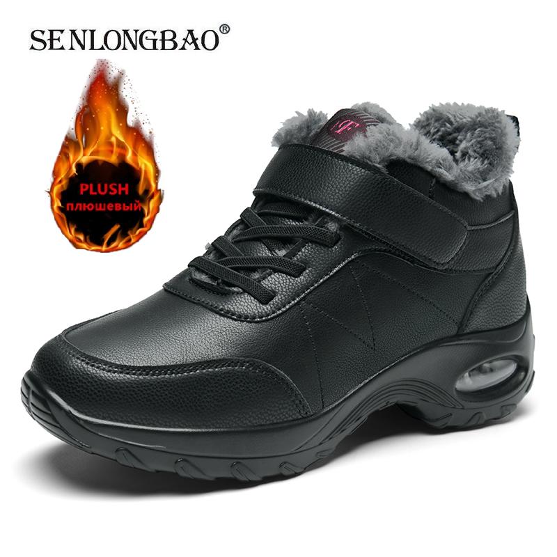 Winter Women Boots Keep Warm Plush Snow Boots Outdoor Thick-Soled Women Ankle Boots Ladies Cotton Sneakers Big Size 36-44