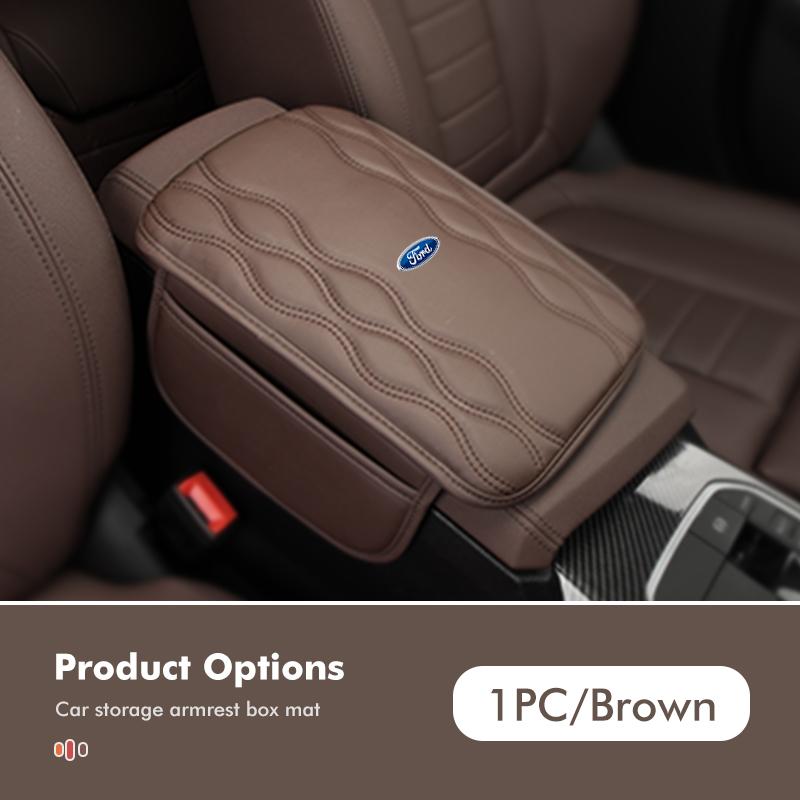 Multi-Functional Car Armrest Storage Bag Center Console Protective Pad Accessory For Ford Fiesta Ranger Mondeo Escape Ecosport