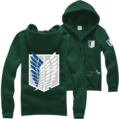 Attack on Titan Survey Corps Grüner Kapuzenpullover - Halloween Cosplay