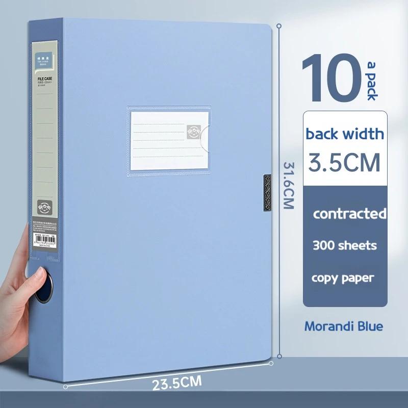 10pcs Large Capacity A4 File Folder Multifunctional Waterproof Document Organizer Dustproof Desktop Storage Document Holder