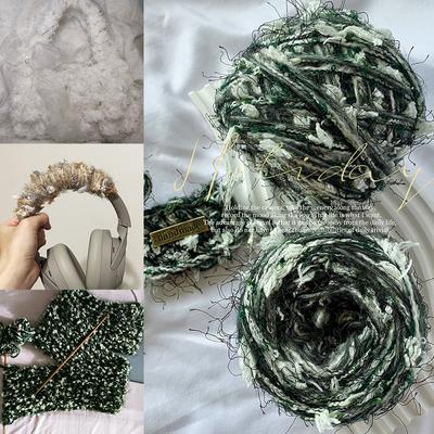 80g/bola Lã Butterfly Yarn Lã Macia Mesclada Lã Mohair Tingida à Mão DIY Tricotada Crochê Cachecol Chapéu Suéter e Bolsa