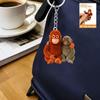 Cute Punch Monkey Acrylic Keychain Cute Animal Lover Key Ring Backpack Pendant Decoration Jewelry Fans Friends Gifts