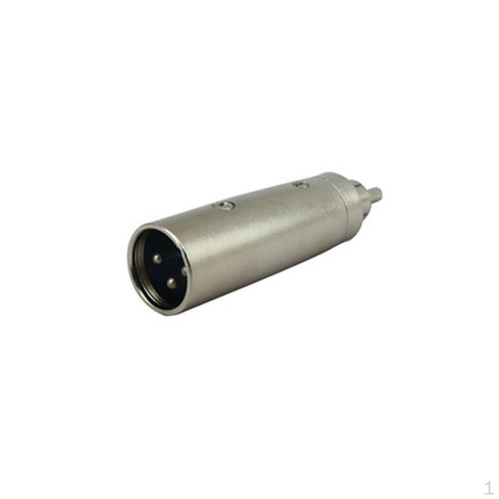 3 Pin XLR Male Plug Phono Adaptor