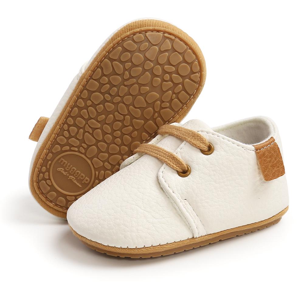 Spring & Autumn Soft Sole Baby Shoes for Boys & Girls - TPR Walker, Little Wave Design, Multiple Colors