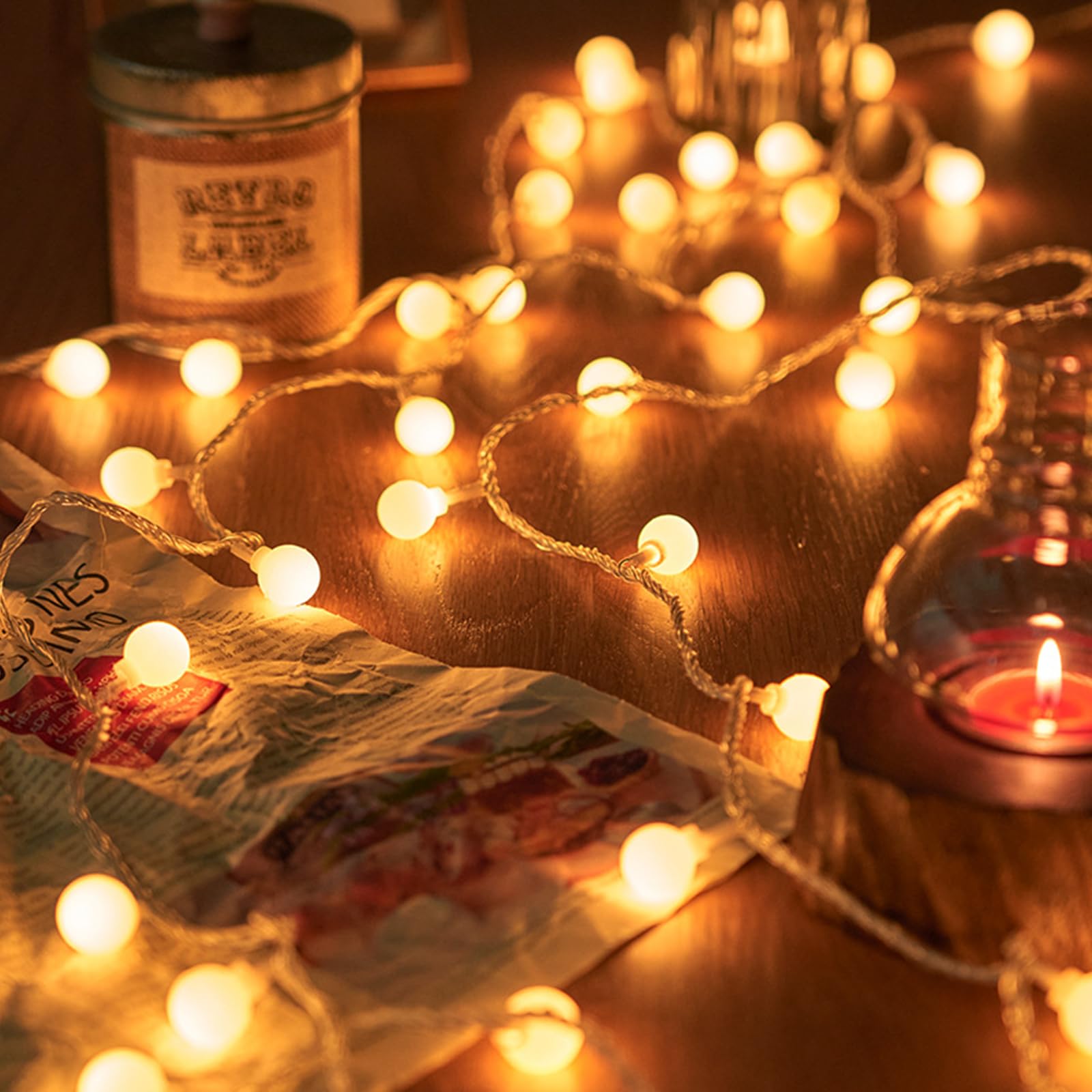 

Topamz Fairy 6m LED 40 Battery Garden Camping Atmosphere Lighting Battery Lights, Bulbs, Lights, Operated, Flashing/On Switch, Cordless,