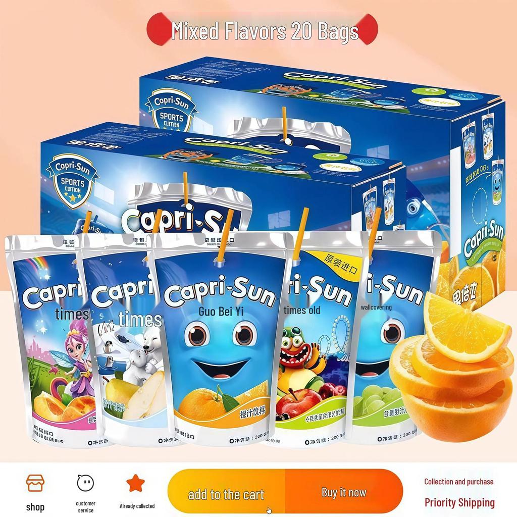 Imported Fruity Goodness: Little Monster Natural Freshly Squeezed 200ml Grape, Pear & Orange Juice for Kids