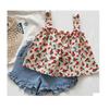 2022 Sommer Koreanischer Stil Baby Mädchen Camisole & Shorts Zweiteiler
