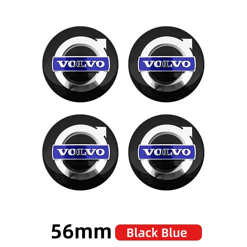 

3D 4pcs 56mm 60mm 65mm Car Wheel Center Hub Cap Stickers Decal For Volvo C40 V60 V40 XC90 S60 C30 XC60 V50 V70 S90 XC40 S80