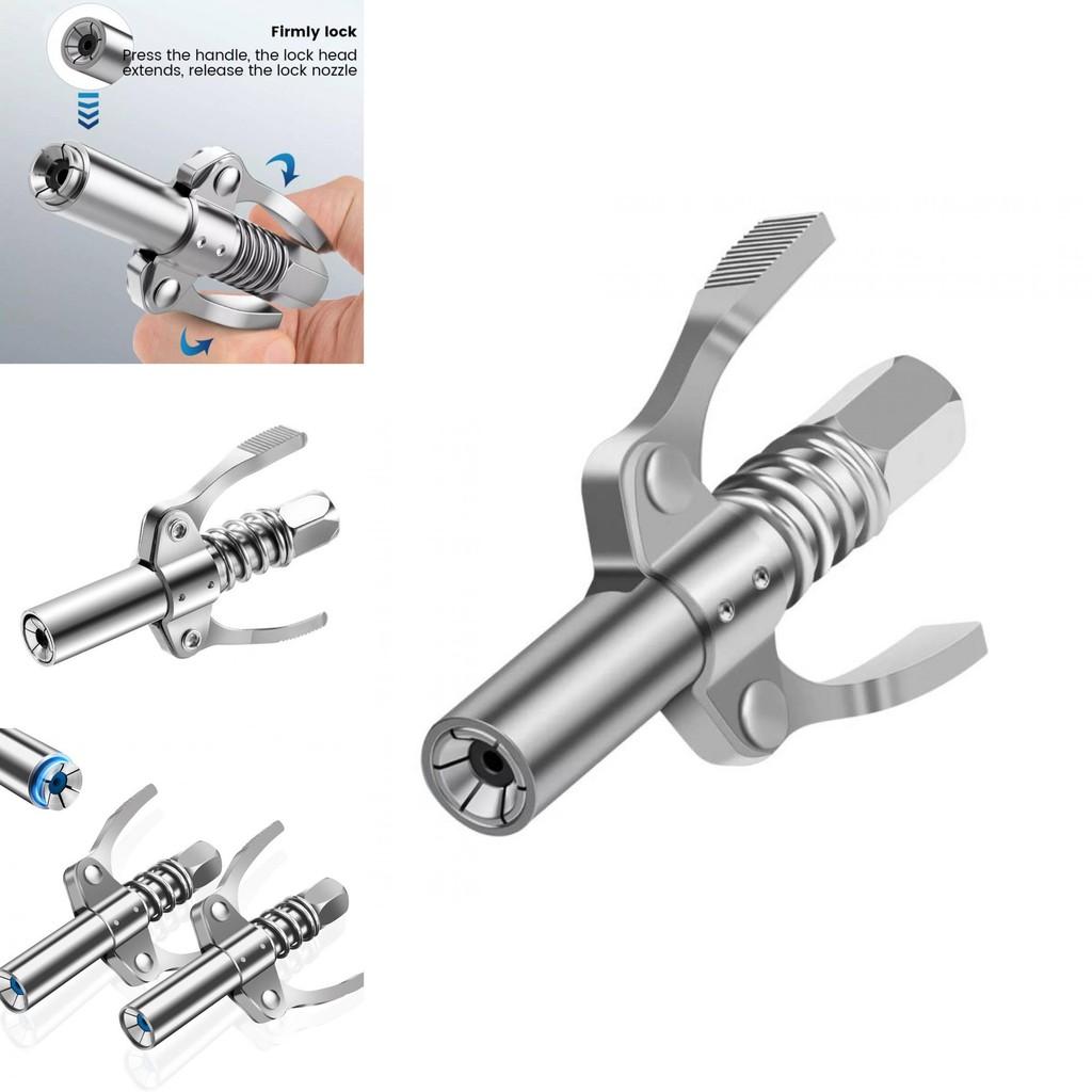 Langlebige Universal-Fettpistolendüse aus Edelstahl mit Doppelgriffdesign für Hochdruckanwendungen