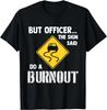 Funny Burnout & Muscle Car Shirts Men's Black Unisex T-Shirt
