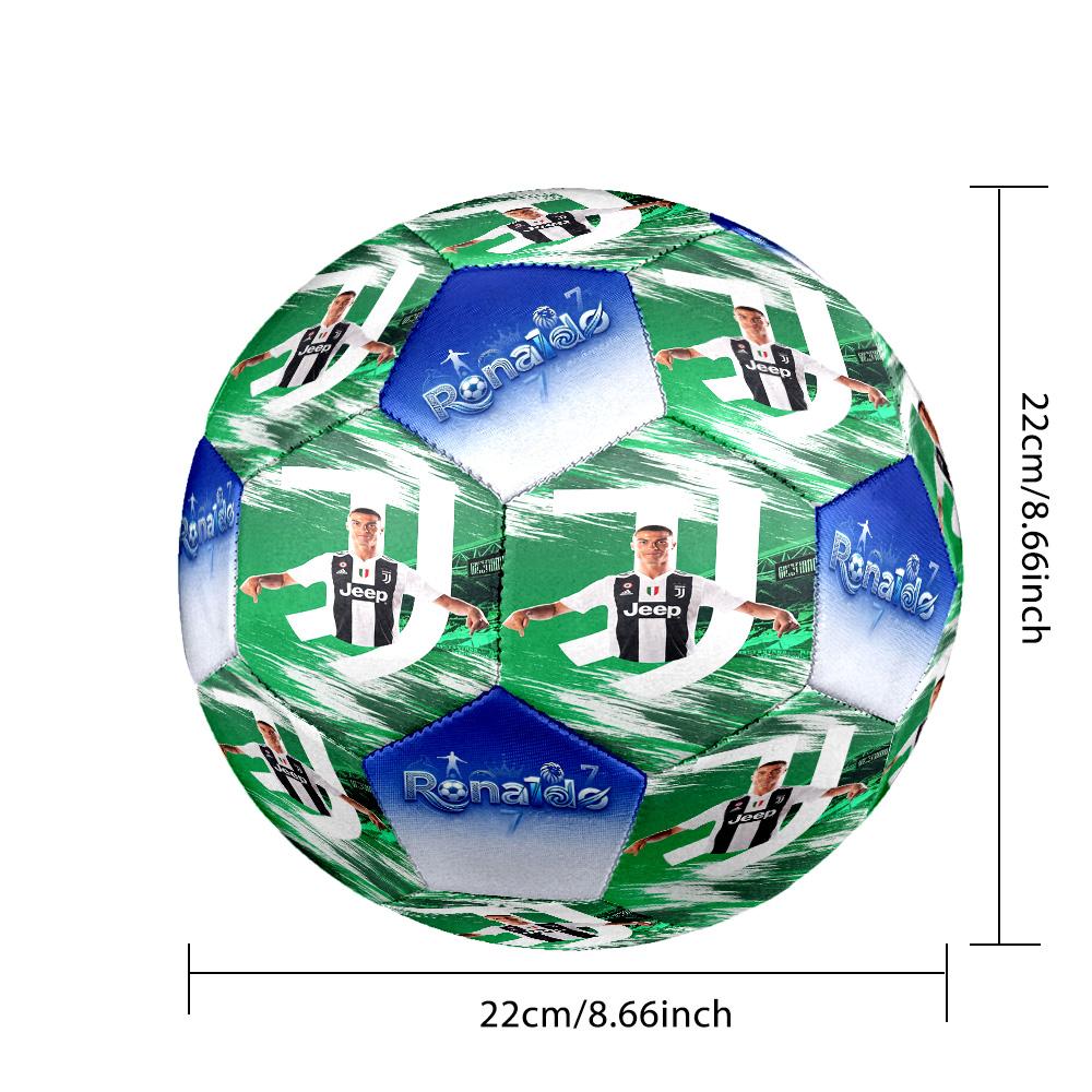 Ronaldo's Golden Legend: Ronaldo's Legacy Size 5 Football Machine Sewn Indoor/Outdoor Training and Matches Surprise Collection Gift
