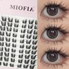 120 bundles Mink False Eyelash Natural Fishtail Lash 3D Russian Individual Eyelash Extension Cluster Makeup Tool Wholesale