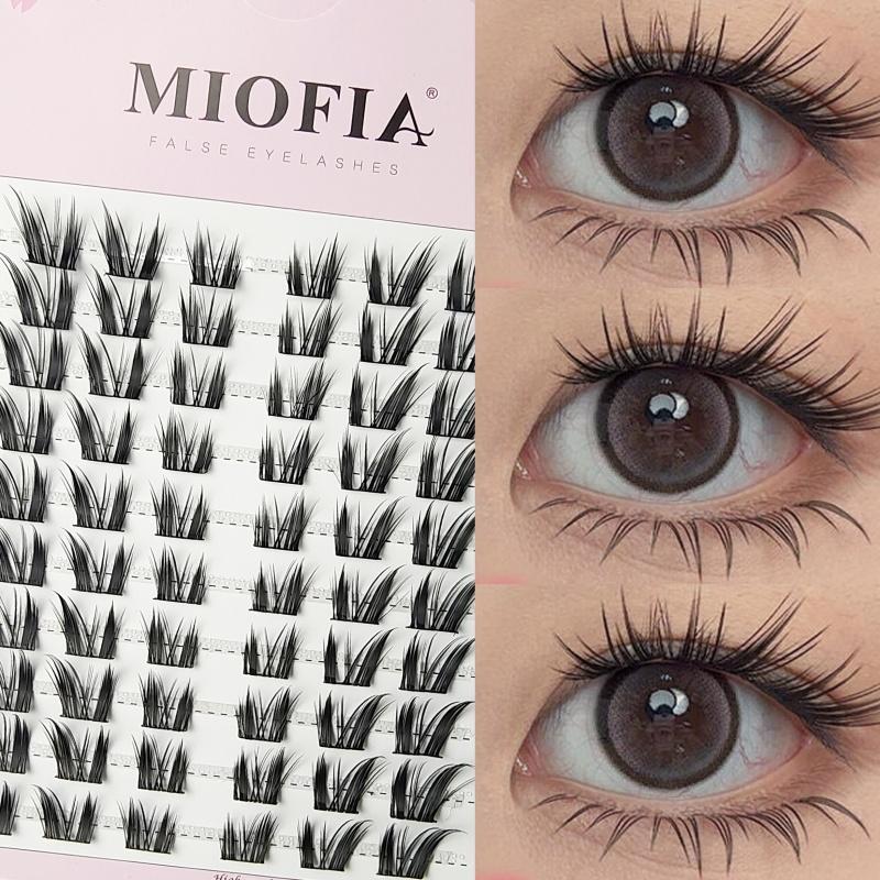 120 bundles Mink False Eyelash Natural Fishtail Lash 3D Russian Individual Eyelash Extension Cluster Makeup Tool Wholesale