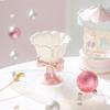 Fantasy Bow Ceramic Ice Cream Dessert Cup High Looking Girl Heart Birthday Gift Souvenir Mug