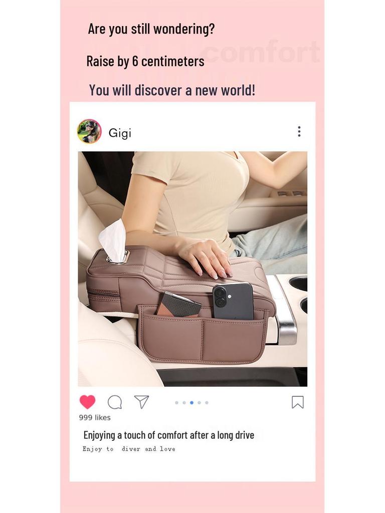 Compatible with 24 Tesla Model 3 variants: armrest booster, protective cover, tissue box.