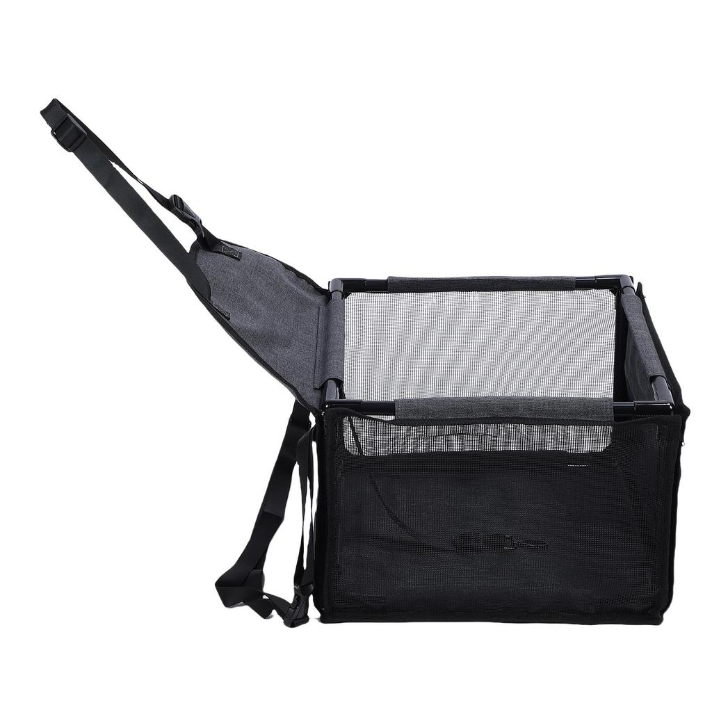 Dog Car Seat Waterproofing Folding Pet Car Seat Carrier Crate with Breathable Mesh for Travel Road Trip