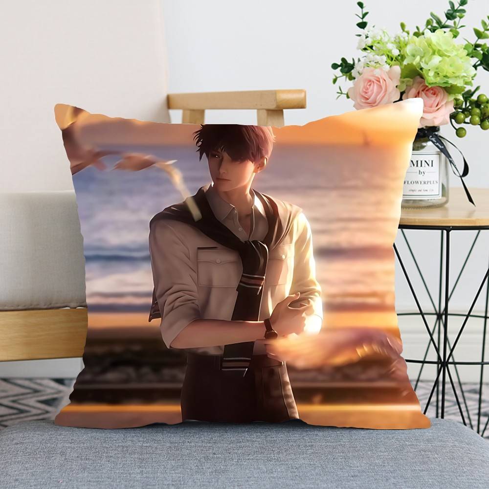 Cute Rrafayel Llove And Deepspace Throw Pillow Covers Pattern Cushion Cover Suitable For Sofa Bedroom Car Pillow Cover