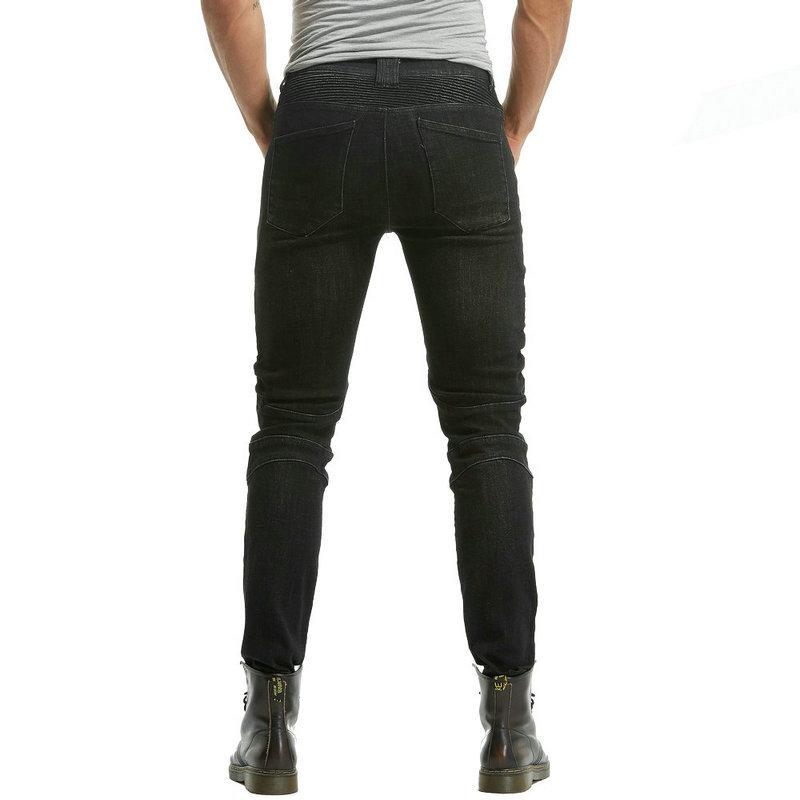 Motorradjeans Herren Retro und Alt Lässig Motorradhose, Elastische Radfahrer Ritter Anti-Drop Hose, Silikon Schutzausrüstung