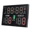 11 Position Basketball Scoreboard Battery Powered LED Digital Scoreboard for Multisports   Black