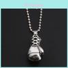 Collana con Ciondolo in Metallo Stile Punk Geometrico con Ciondolo a Forma di Guanto da Boxe per Uomini e Donne