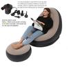 Thickened Lazy Inflatable Sofa, Foldable Outdoor Sofa, Combination with Pedals, Lazy Sofa with Electric Pump