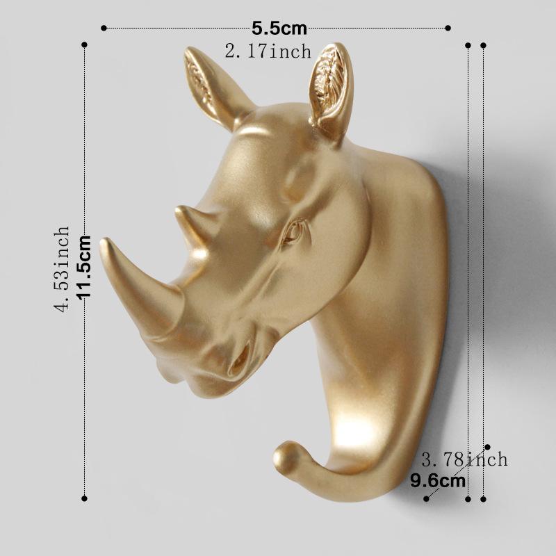 

Европейский креативный настенный крючок в виде головы оленя - Прочный самоклеящийся, без сверления, для декора стен