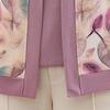 Women's Knit Top Two-Piece Set for Spring Women's Printed Knit Cardigan Round Neck Knit Short Sleeve T-Shirt Two-Piece Set Outdoor Wear