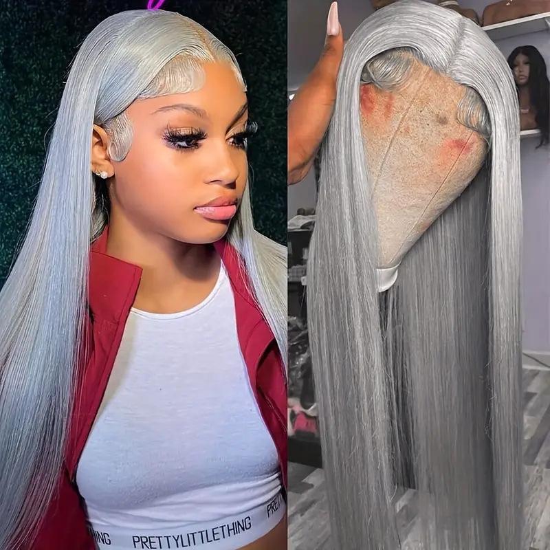 European and American front lace wig, women's medium length, fluffy natural fashion full hair cover