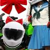 Casco Moto Carino Smontaggio Rapido Decorazione Fiocco Casco Bici Elettrica Corpo Casco Cotone Decorazione Fiocco Per Ragazza Donna