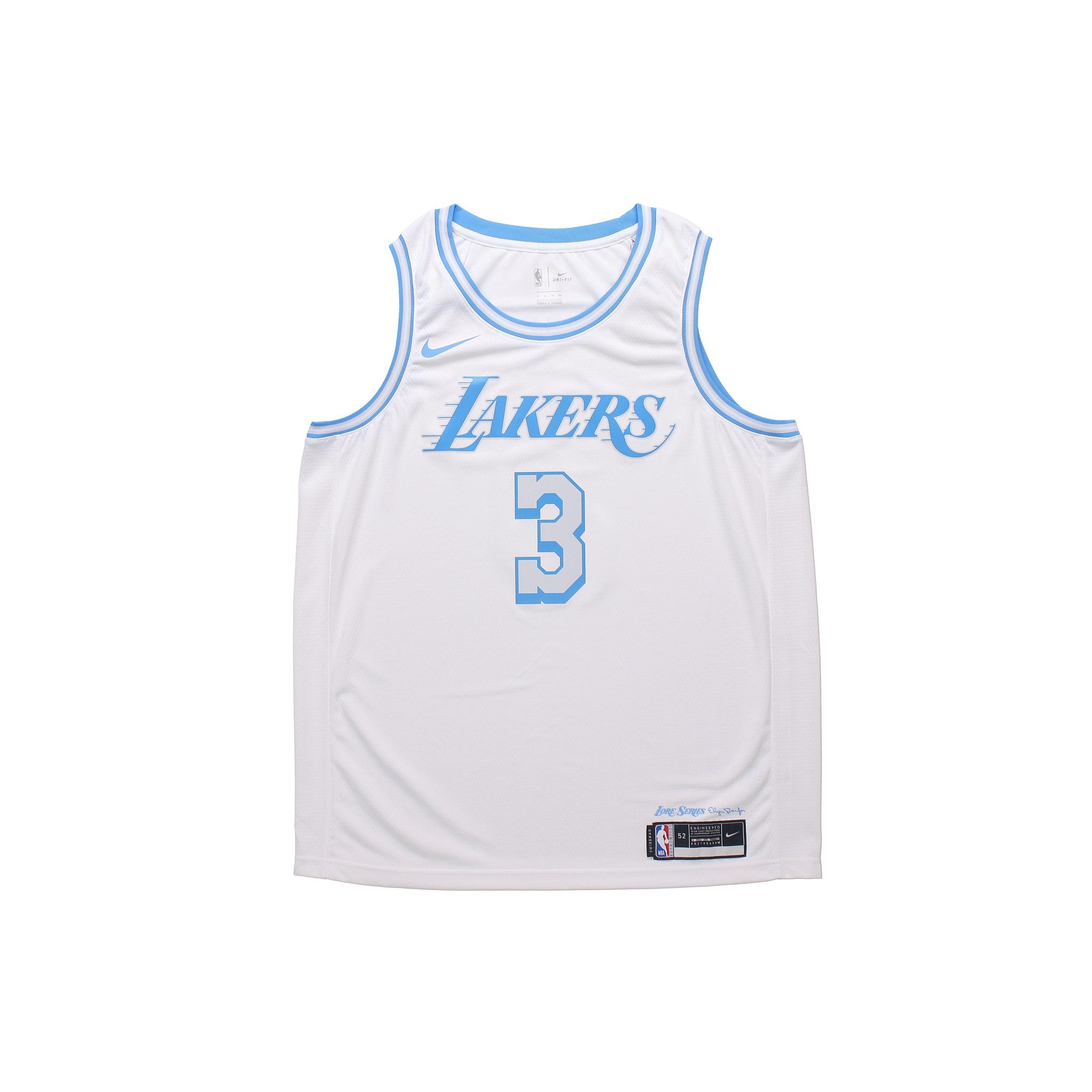 Nike NBA Anthony Davis Los Angeles Lakers 2020/21 City Edition Swingman Jersey #6 Men s CN1737-101 S