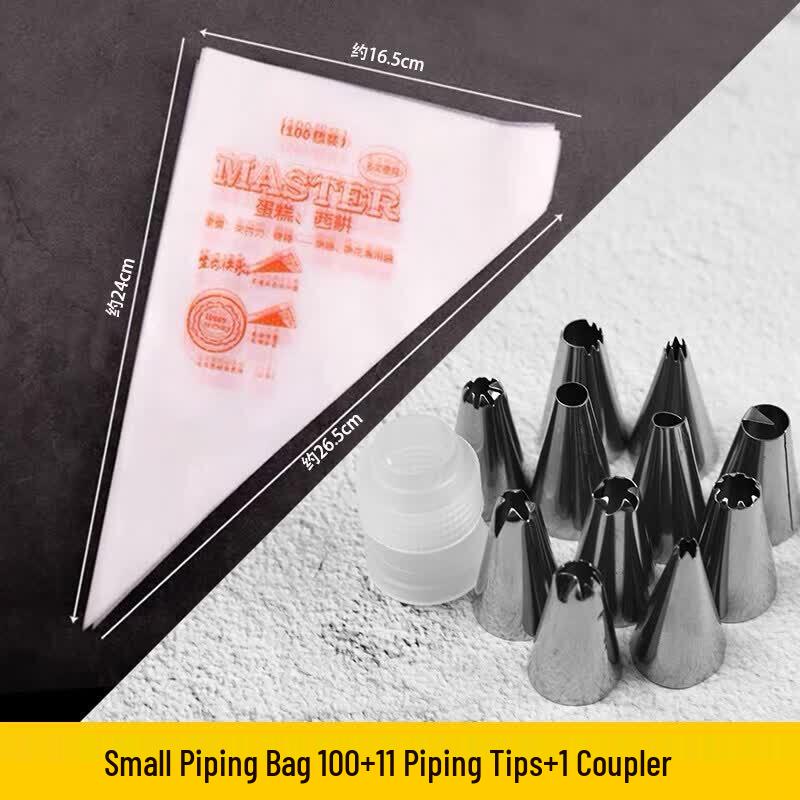 Disposable Piping Bag & Nozzle Baking Set