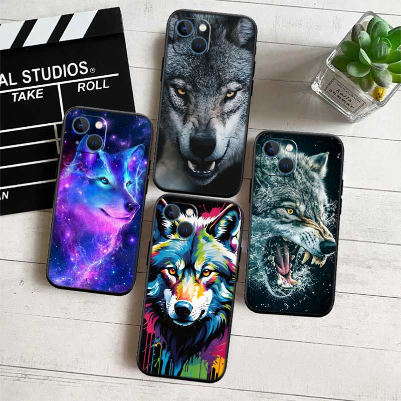UP6 Animal Wolf Phone Case for Samsung Galaxy A11 A12 A13 A15 A52S A53 A55 A56 A70 A71 A72 A73 F06 F16 F56 S10 Plus S10e