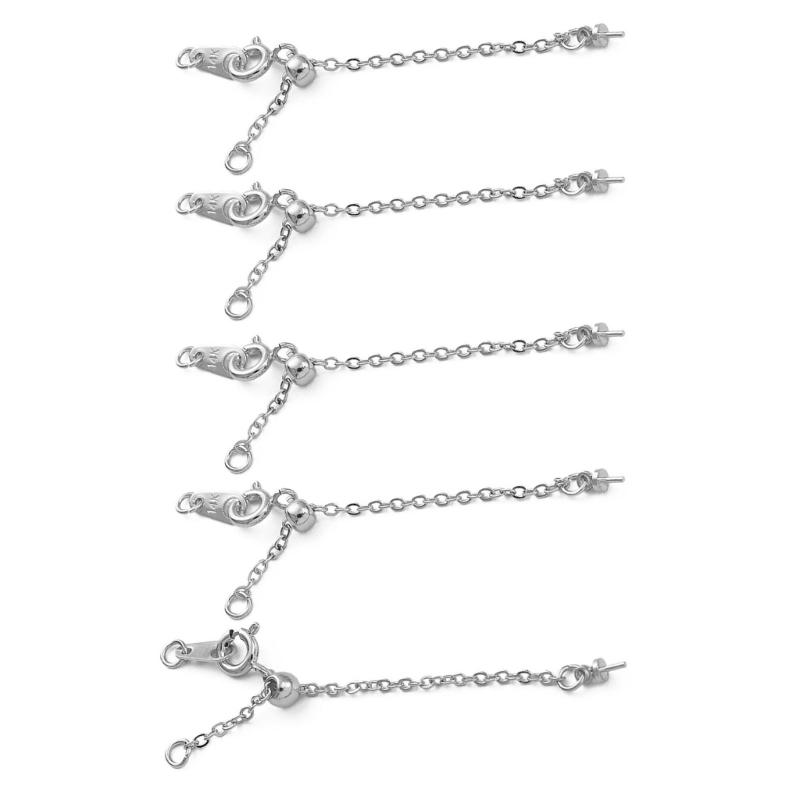 Multipurpose Adjustable Length Chain Lobster Clasp Extension Chain Charm Pendant for Comfort Fits Jewelry Accessory