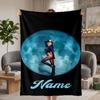 Dua Lipa Custom Flannel Blankets Soft Warm Cozy Throws for Home Decor Holiday Gifts