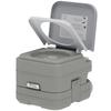 10L Plastic Portable Toilet - Grey