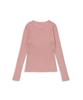 MACKY Slim Line Knit T-Shirt Pink