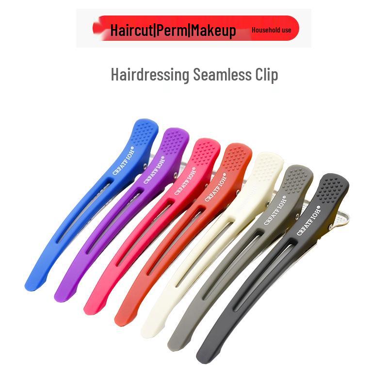 Traceless Duckbill Hair Clip for Styling and Partitioning in Barber Shops