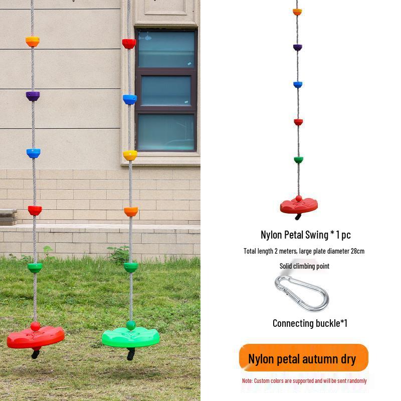 Outdoor Kids' Rope Ladder Swing for Sensory Integration and Climbing Activities
