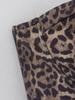 2025 Spring Women's European & American Style Leopard Print Strapless Puff Skirt