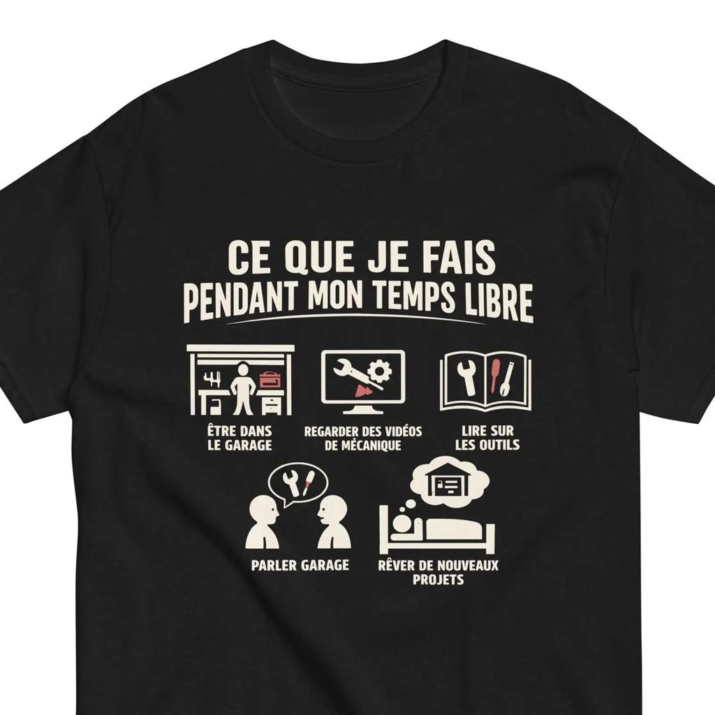 Garage Humor T Shirt What I Do In My Free Time Funny Mechanic Passion For Mechanics Vintage Stylish Slightly Graphic