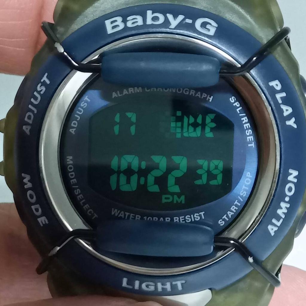 CASIO 1138 Digital Watch with Strap [Battery replaced/Working] Baby-G BG-395 Women's
