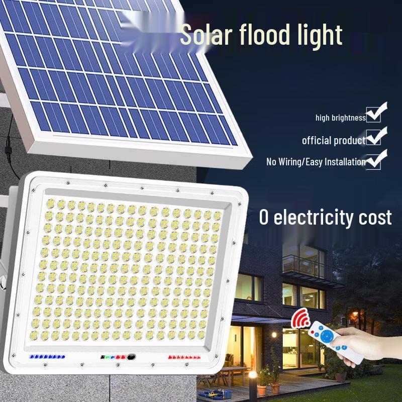 NuFeng Dual Head Solar Outdoor Security Light, Apple Style
