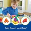 100Pcs Math Linking Cubes Snap Connecting Blocks Educational Early Learning Toy