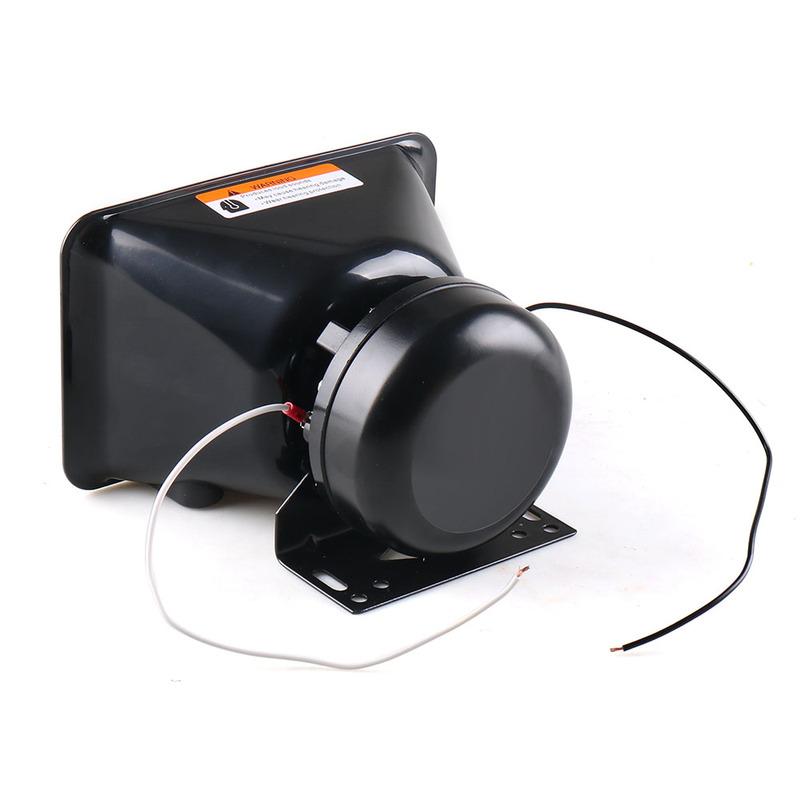 12V 200W 8 Tones Loud Car Warning Alarm Police Siren Horn Speaker PA with MIC System