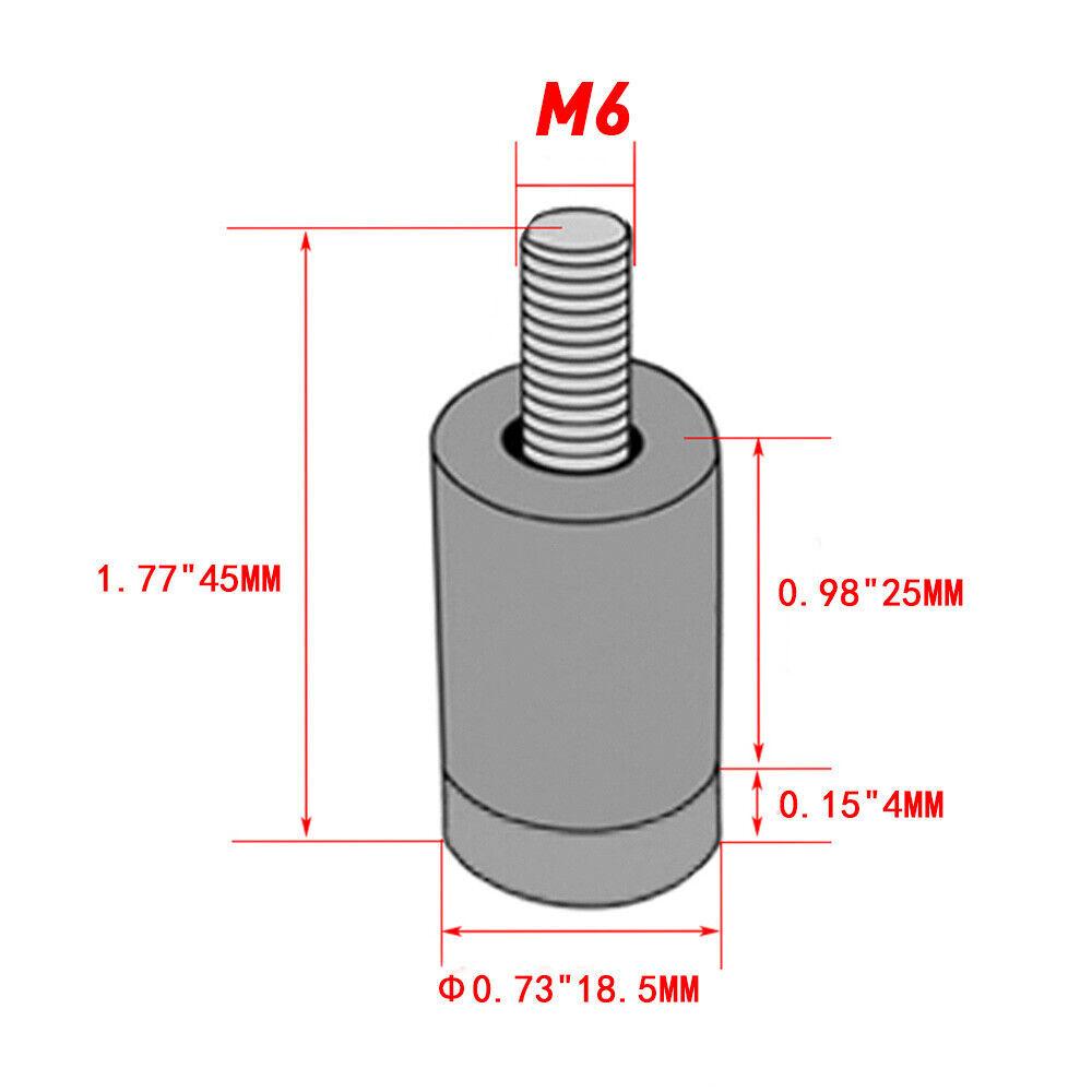 4pcs Black Universal Engine Hood Vent Spacer Riser Kit for Turbo Motor Swap