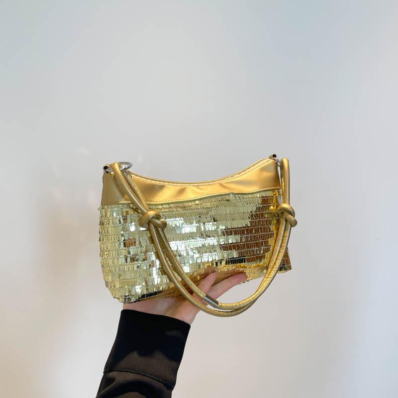 

Трендовое чувство дизайна женская сумка новая мода Spice girl ветер сумка-тоут летняя сумка через плечо для старших通勤 золотой