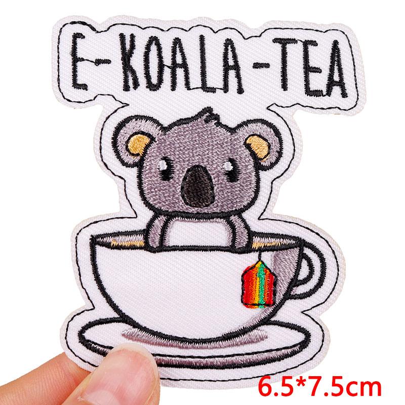Cartoon Animal Emnroidery Sew Patch Cat Frog Embroidered Patch Iron On Patches For Clothing Hats Backpack Jeans Sew Bagdes DIY