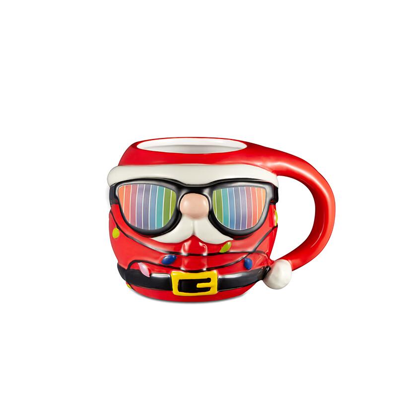 Santa Claus Ceramic Mug with Lid