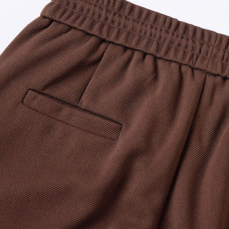 Passter Women's Elastic Waist Straight Leg Casual Pants